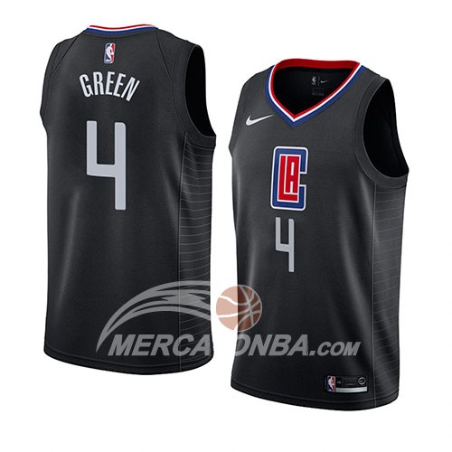 Maglia Los Angeles Clippers Jamychal Green Statement 2019 Nero